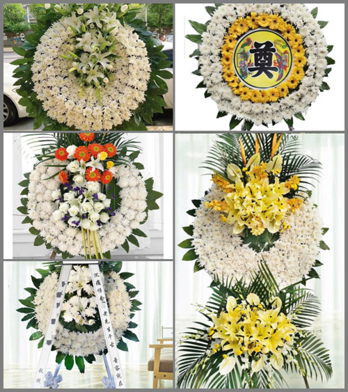 河北沧州海兴县赵毛陶镇花圈速递